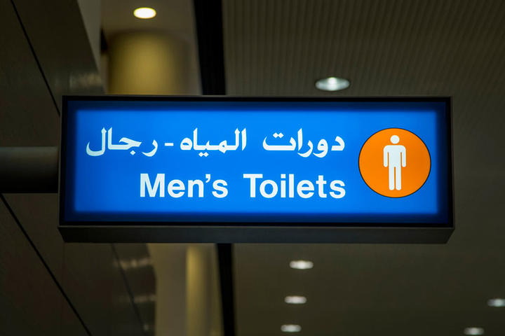 テヘランのトイレは小便器なし、シャワーあり テヘランのトイレは小便器なし、シャワーあり