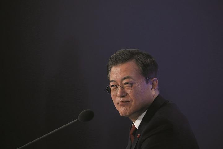 韓国の文在寅大統領 韓国の文在寅大統領