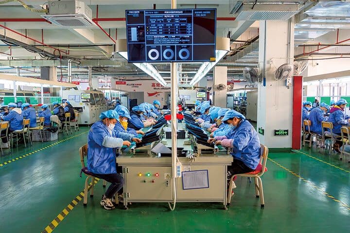 中国の工場