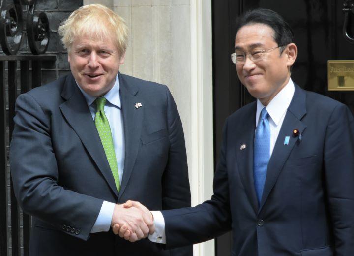 岸田首相とジョンソン首相 岸田首相とジョンソン首相