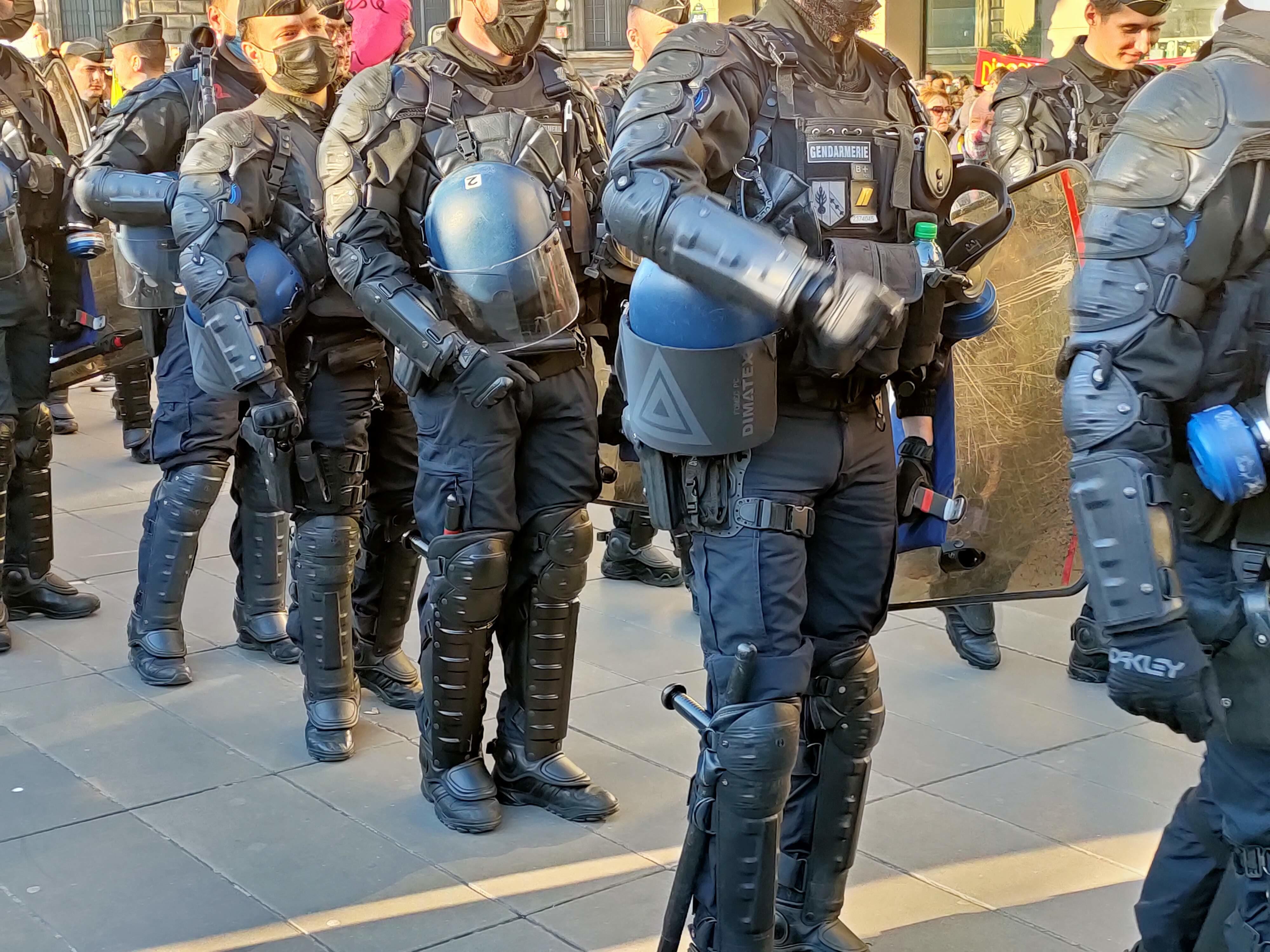 WV デモ警備の憲兵隊の装備.jpg