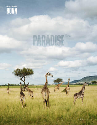 著者：Guillaume Bonn<br />
書名：Paradise, Inc.<br />
ISBN: 978-2-490952-53-3<br />
Preface by Ezekiel Ole Katato<br />
Introduction by Jon Lee Anderso<br />
Published by Hemeria<br />
Hardcover | 184 Pages | 21 × 27 cm | €39.00<br />
Image