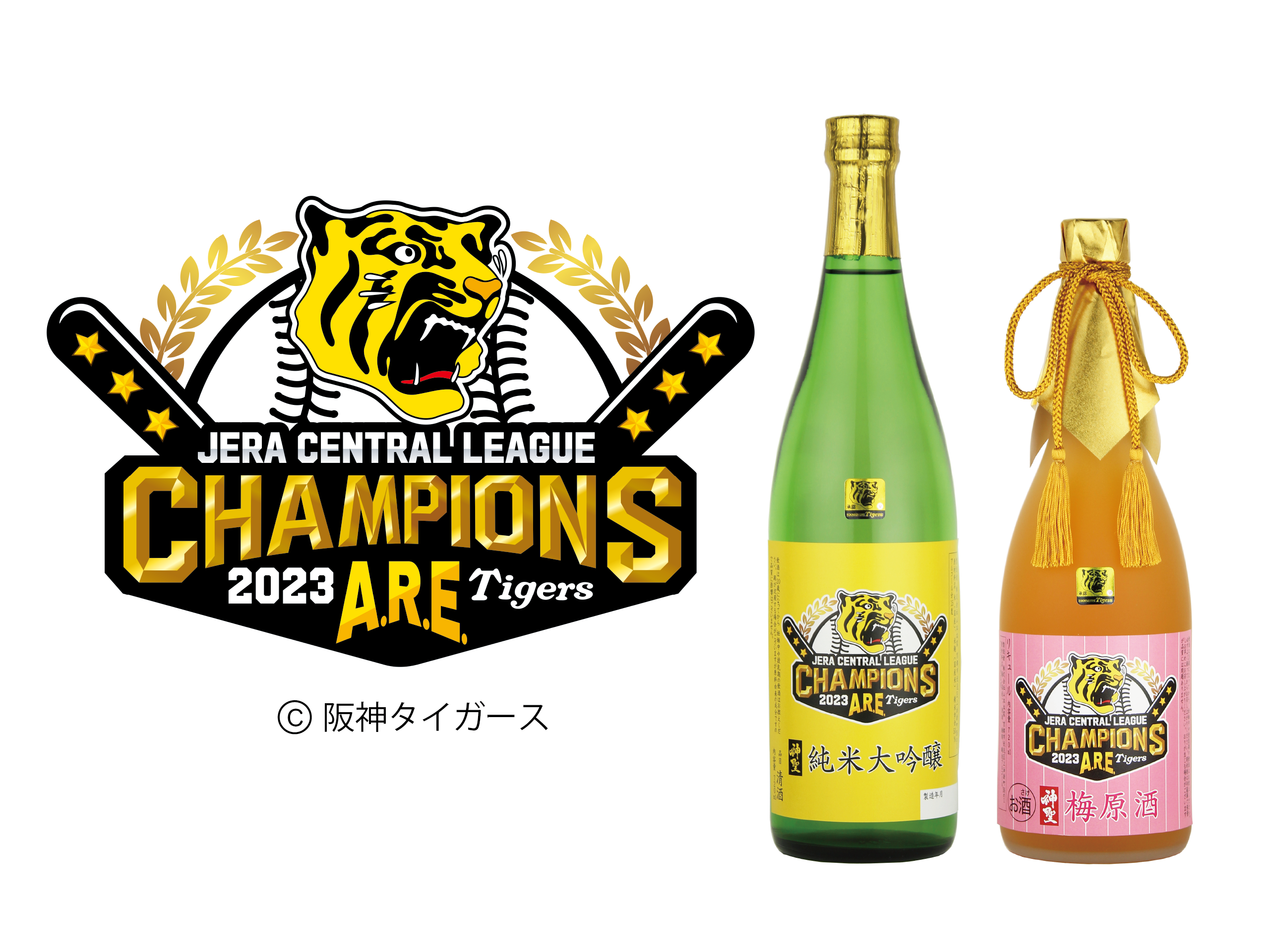 2023年JERAセントラルリーグチャンピオン グラス　阪神リーグ優勝記念グラス 阪神タイガース2023 JERA セントラル・リーグ優勝記念酒を2023
