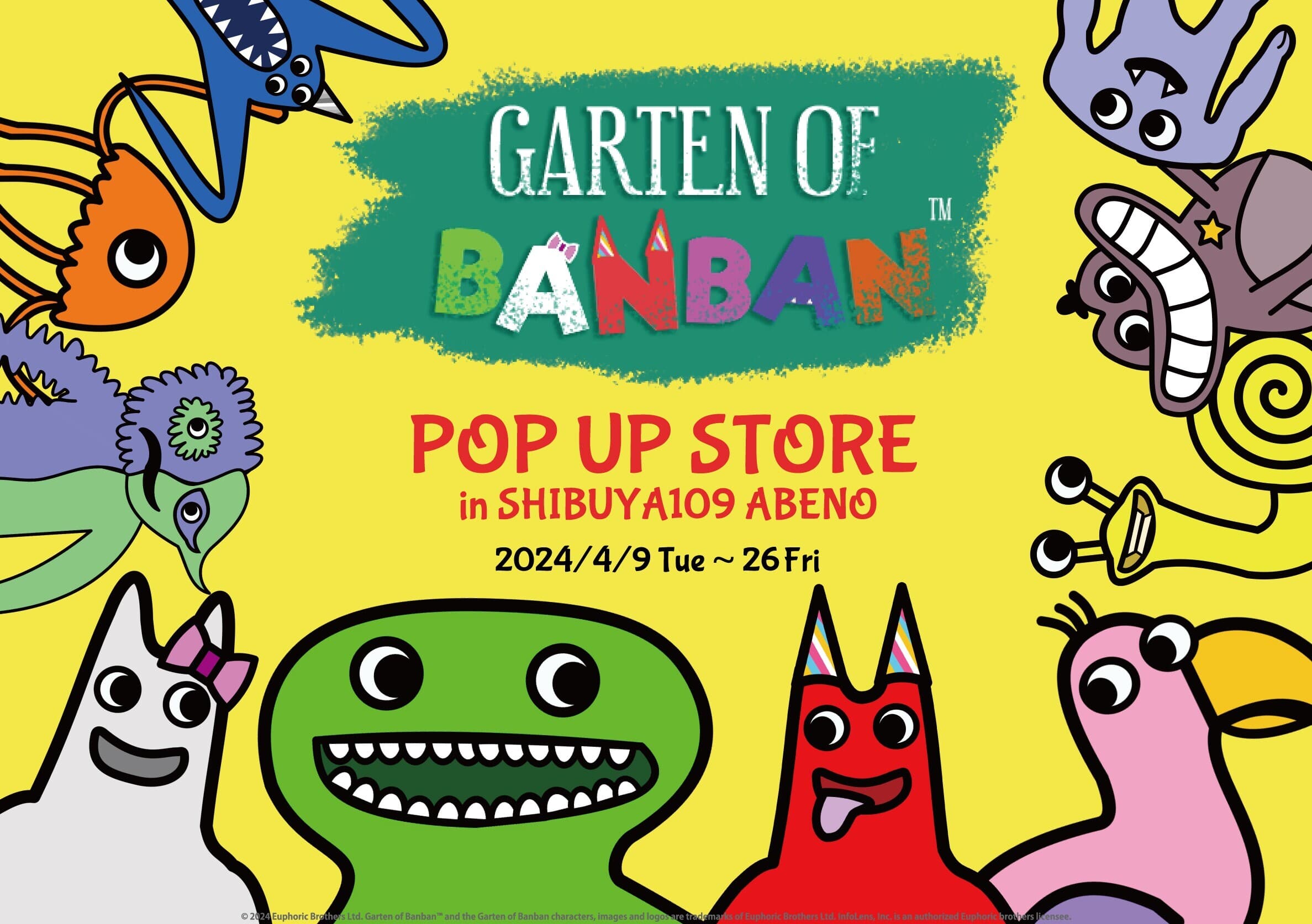 人気ホラーゲーム「Garten of Banban」関西初の公式POP UP STOREが