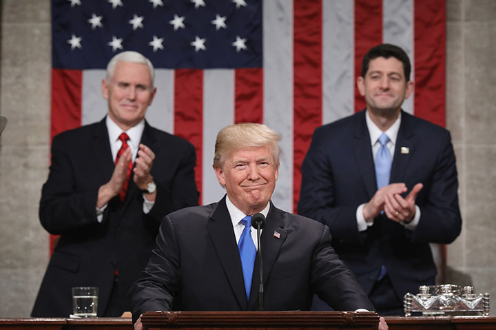 ダボス会議でも一般教書でも、トランプが真面目モードだったのはなぜ? ダボス会議でも一般教書でも、トランプが真面目モードだったのはなぜ?