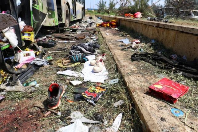 シリア アレッポで住民移送バスに爆弾 死者126人の半数は子供 ニューズウィーク日本版 オフィシャルサイト シリア アレッポで住民移送バスに爆弾 死者126人の半数は子供 ニューズウィーク日本版 オフィシャルサイト