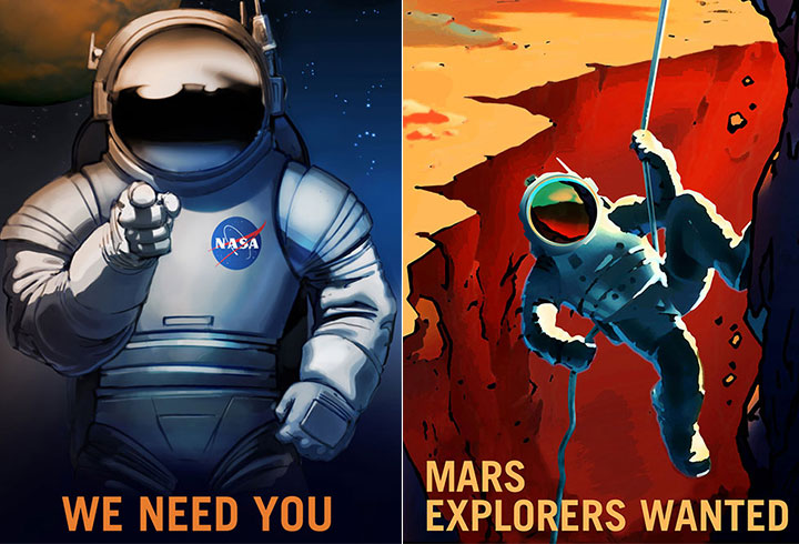 若人よ 火星に来たれ ｎａｓａが火星探査メンバー募集のポスターを製作 ニューズウィーク日本版 オフィシャルサイト