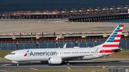 アメリカン航空のボーイング737MAX機 アメリカン航空のボーイング737MAX機