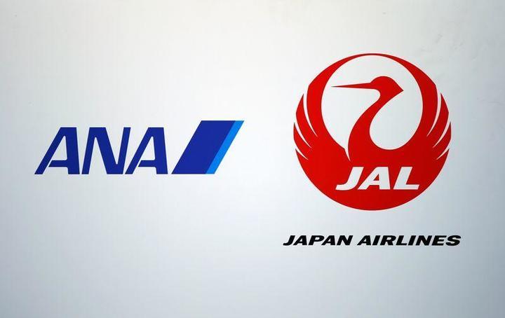 JALとANAのロゴ JALとANAのロゴ
