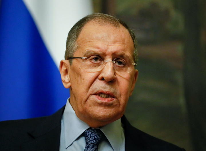 ロシアのラブロフ外相 ロシアのラブロフ外相