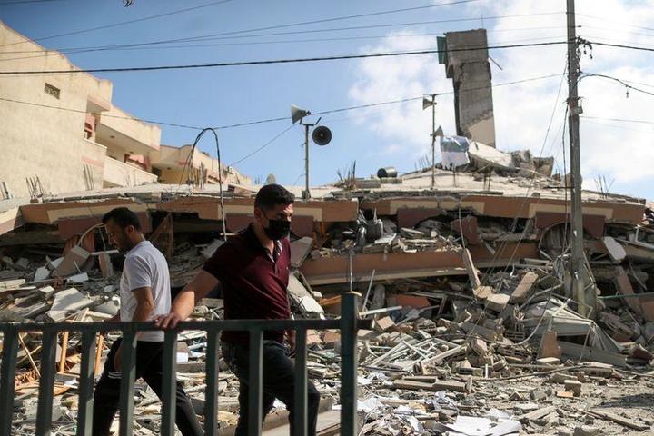 イスラエルの空爆で被害を受けたパレスチナ自治区ガザ イスラエルの空爆で被害を受けたパレスチナ自治区ガザ