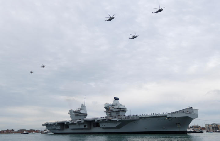英空母「クイーン・エリザベス」 英空母「クイーン・エリザベス」