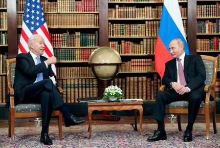 バイデン米大統領とロシアのプーチン大統領 バイデン米大統領とロシアのプーチン大統領