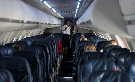 旅客機の機内 旅客機の機内