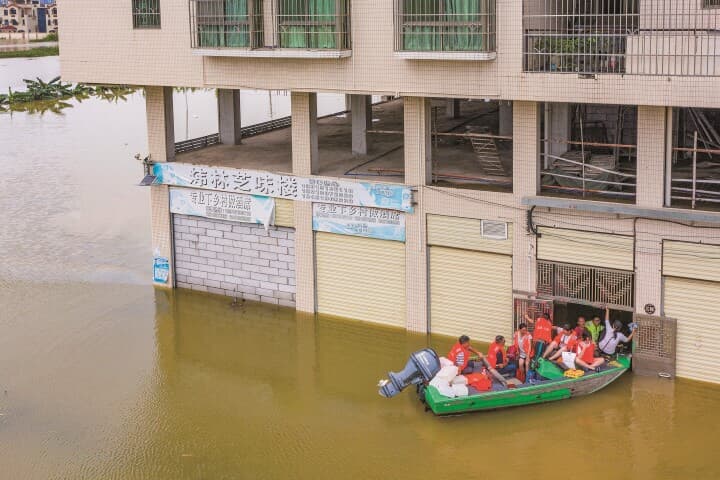 【写真】中国南部を襲った洪水──記録的「豪雨」で500万人が被災｜ニューズウィーク日本版 オフィシャルサイト