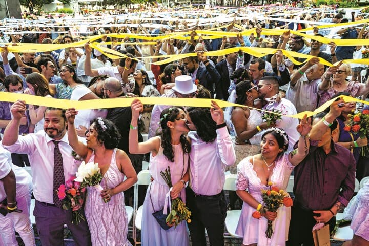 今年7月 Nyで開かれていた 集団結婚式 ニューズウィーク日本版 オフィシャルサイト