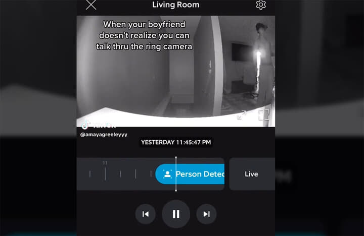イタズラを仕掛けられる彼氏
