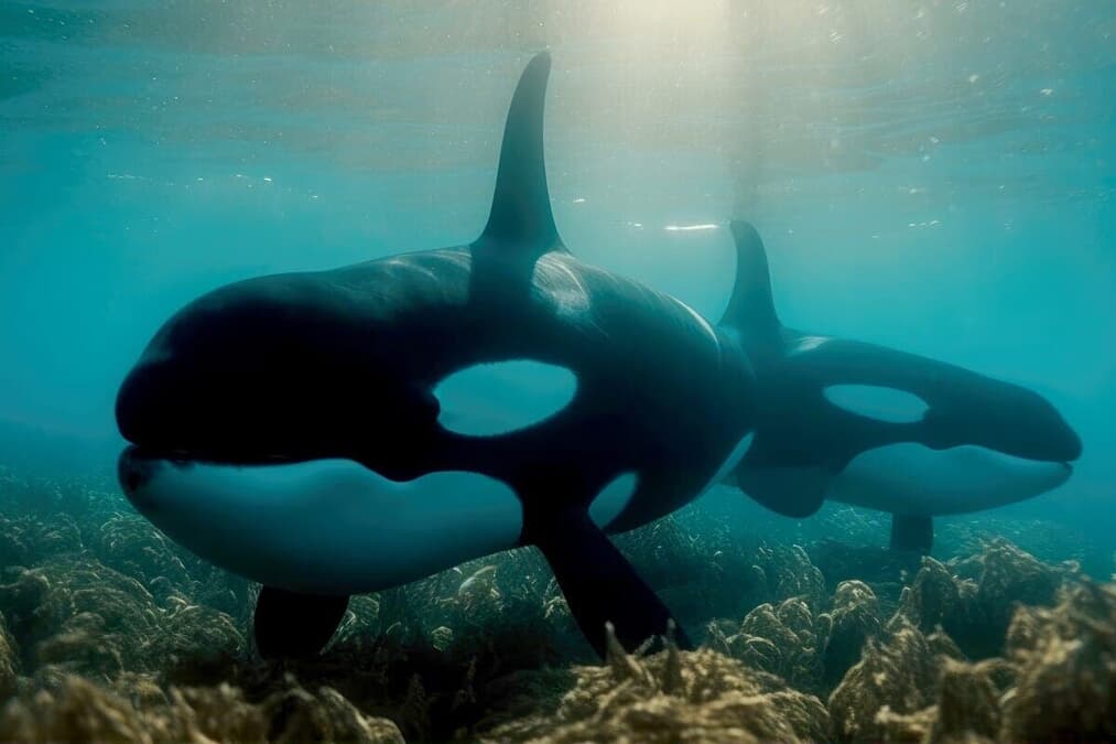 ジンベエザメを仕留めるシャチの「高度で知的」な戦略巨大な獲物を