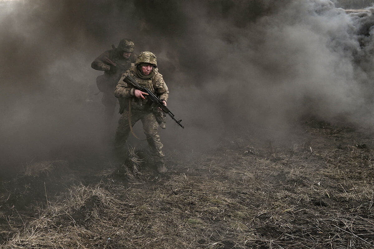 ウクライナ領土防衛隊の兵士たち