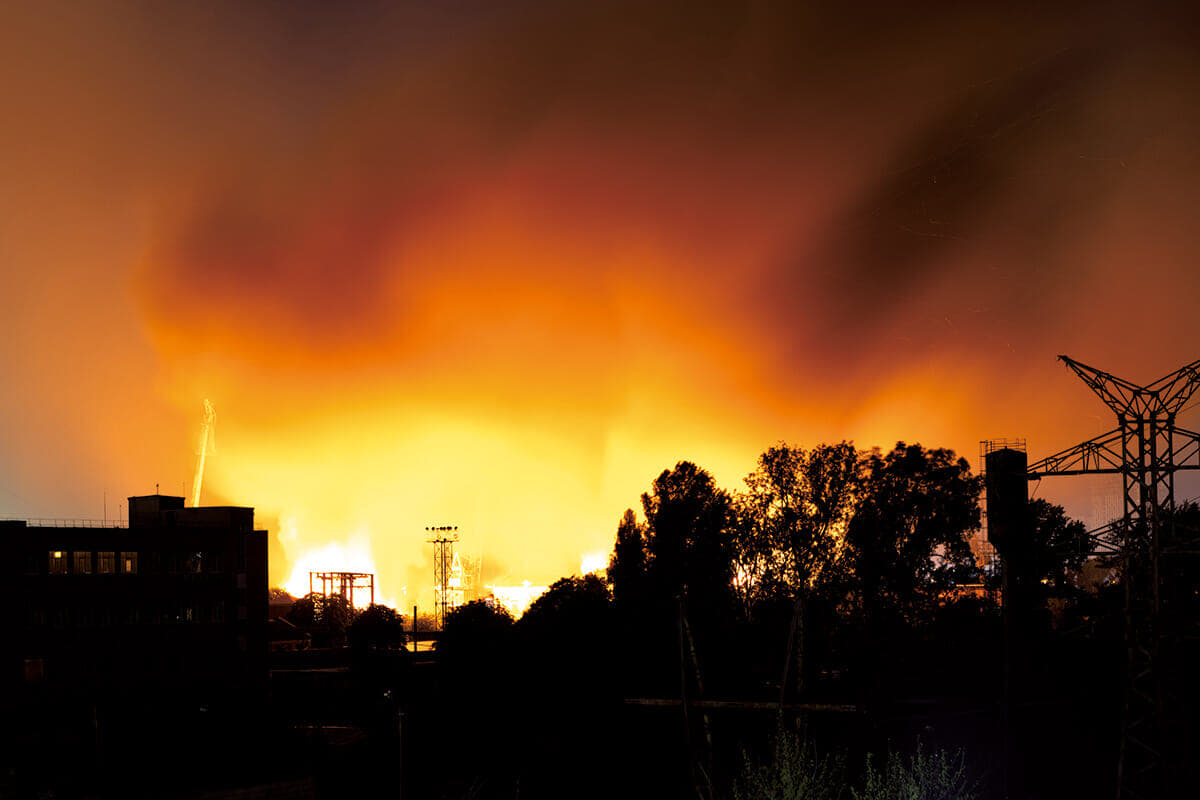 ロシアのドローン攻撃を受けるキーウ