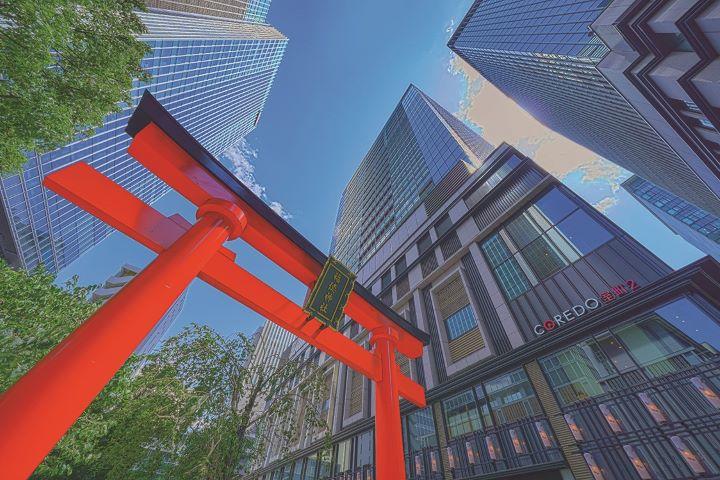 都心の神社 都心の神社